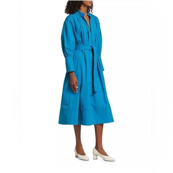 Co Belted Long-Sleeve Midi-Dress siz XS - Picture 2 of 15